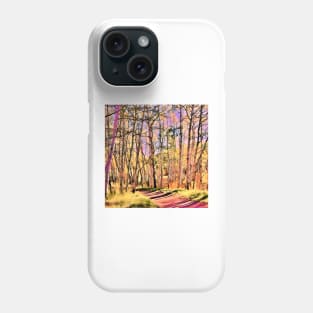 Slender Trees in Autumn Phone Case