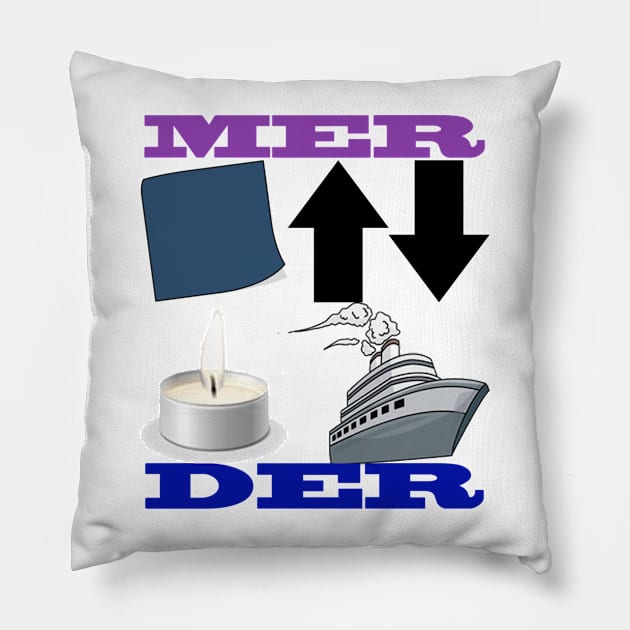 MerDer Pillow by cristinaandmer