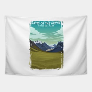 Gates of the Arctic National Park Travel Poster Tapestry