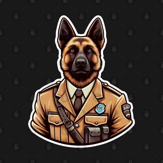 Belgian Malinois Soldier by k9-tee