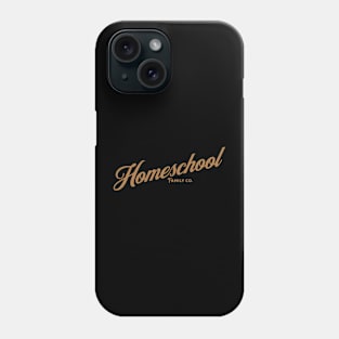 Homeschool Family Co. in Gold Letters Phone Case