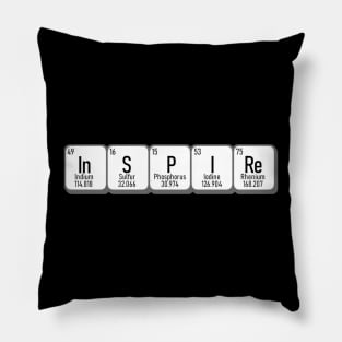 Inspire - Perodic Table - Funny Chemist, Science Teacher, Doctors and Science Club Pillow