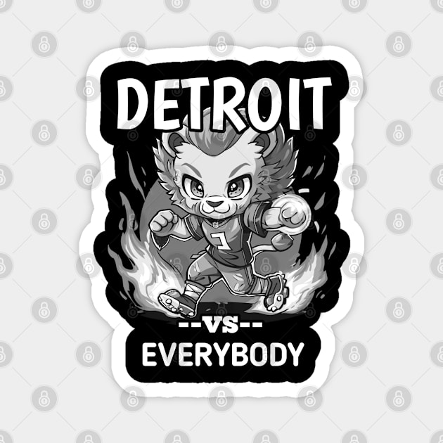 Detroit vs Everybody Magnet by MaystarUniverse