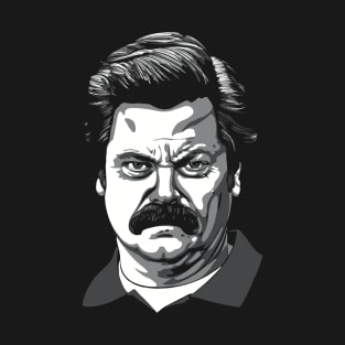 Nick Offerman greyscale T-Shirt