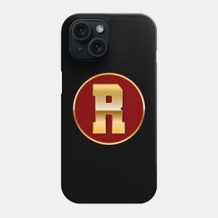 Gold letter R Phone Case