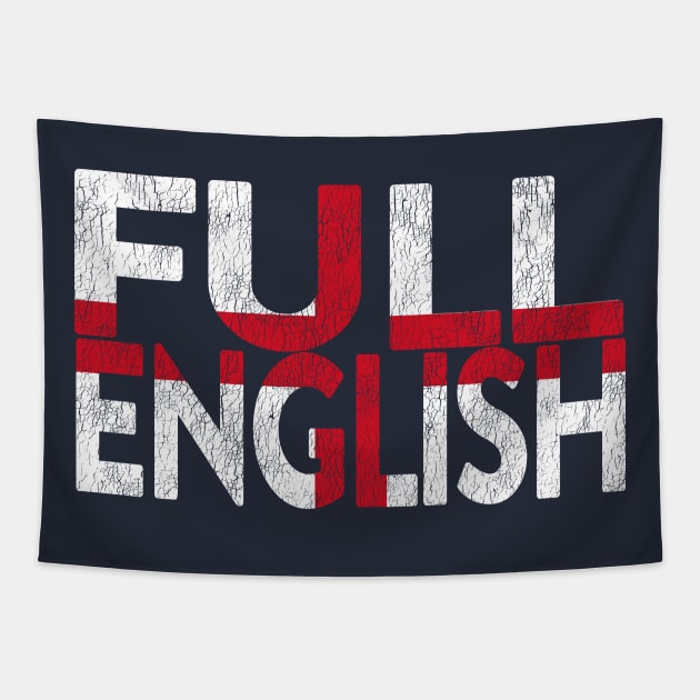 England Flag Funny Full English Tapestry by McNutt