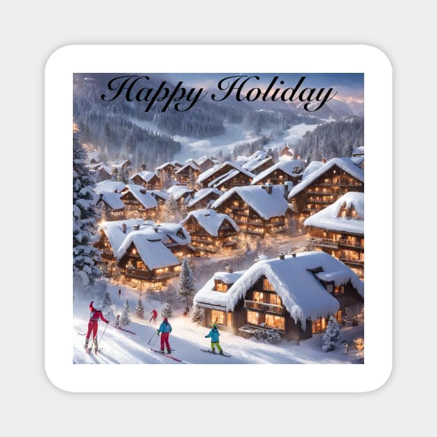 Happy Holiday Magnet by Kings Court