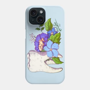 wisdom tooth blue Phone Case