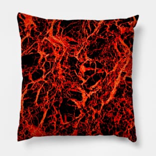 Orange Marble Texture Pillow