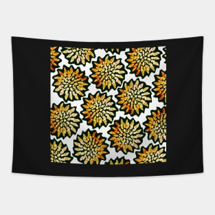 Floral Firework Dandilions - Digitally Illustrated Abstract Flower Pattern for Home Decor, Clothing Fabric, Curtains, Bedding, Pillows, Upholstery, Phone Cases and Stationary Tapestry