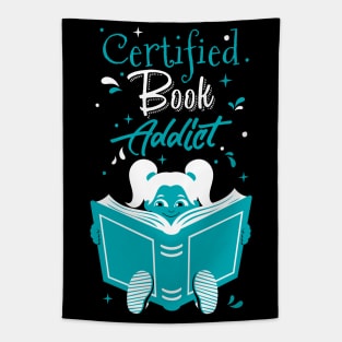 Book Addict Girl Tapestry