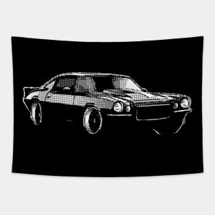 8 bit mustang art Tapestry