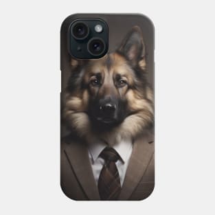 Belgian Tervuren Dog in Suit Phone Case