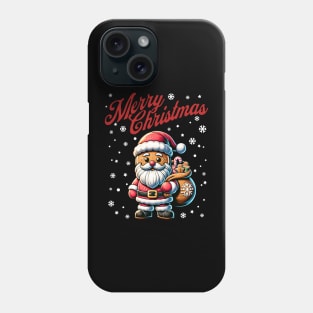 Merry Christmas Gingerbread Cookie Santa Phone Case