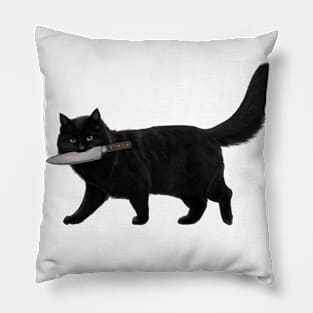 Knife Cat Pillow