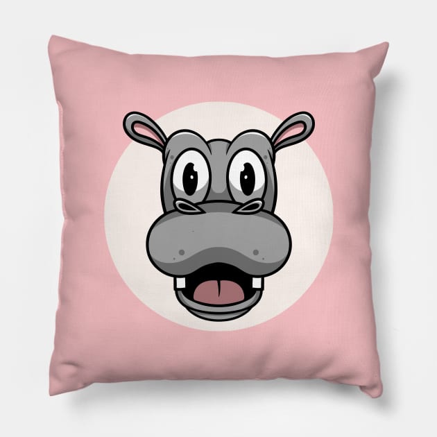 CUte Hippo Pillow by Cubbone