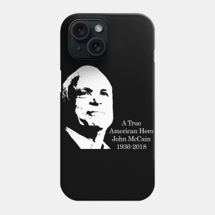 John McCain American Hero Minimalistic Pop Art Phone Case