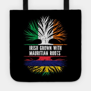 Irish Grown With Mauritian Roots Ireland Flag Tote