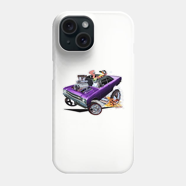 BULLSEYE 1969 Dart  Plum Crazy Purple Phone Case by vincecrain