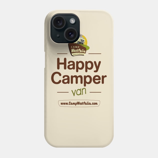 Happy Camper Van, light Phone Case by CampWestfalia