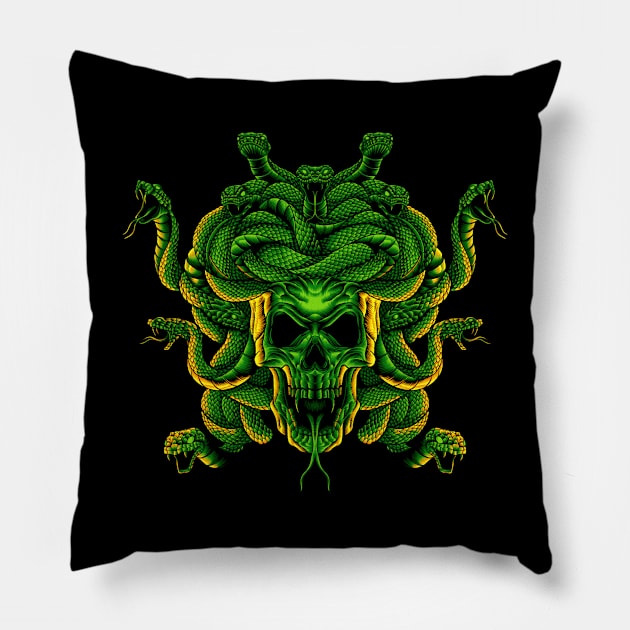 Medusa's Head Pillow by fauzanfarhn