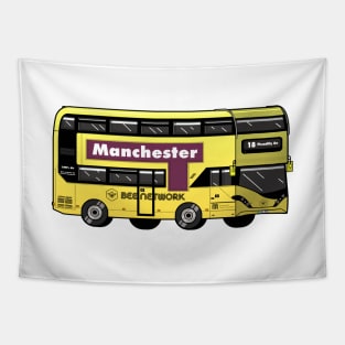 Manchester Transport for Greater Manchester (TfGM) Bee Network yellow bus Tapestry