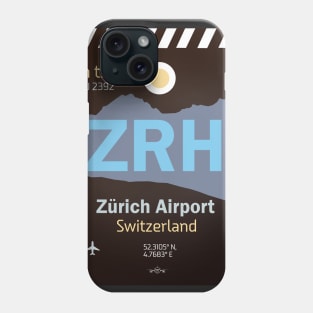 ZRH Zurich Airport code Phone Case