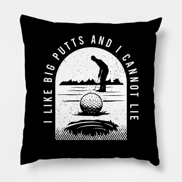 Funny Golf Clothing For A Golf Player Pillow by AlleyField