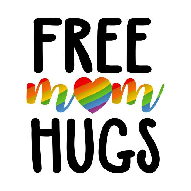 Vintage free mom hugs tshirt rainbow heart LGBT pride month by Simpsonfft