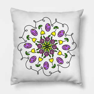 Happy Easter Eggs  Extravaganza Pillow