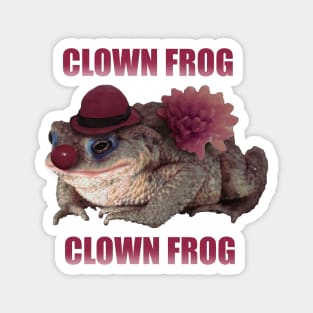Clowncore Frog Clown Circus frog tee, clowncore clown frogs t shirt for gen z Magnet