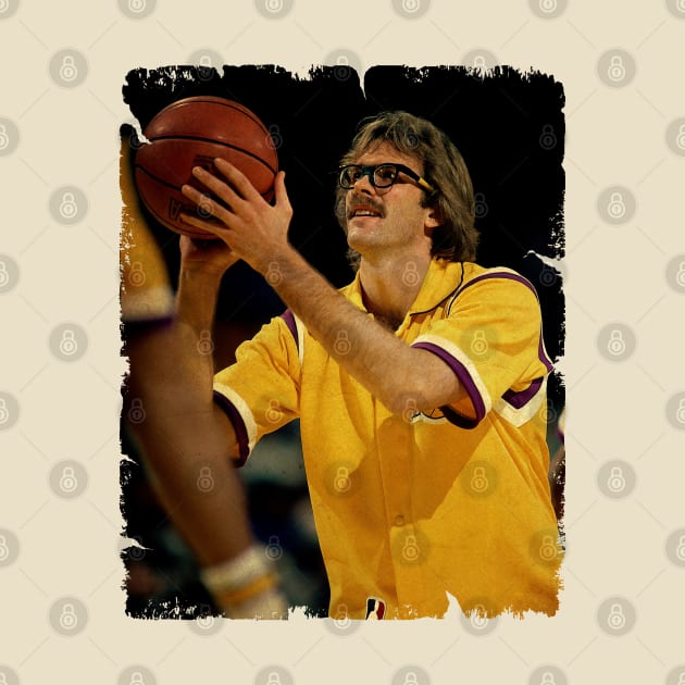 Kurt Rambis - Vintage Design Of Basketball by JULIAN AKBAR PROJECT