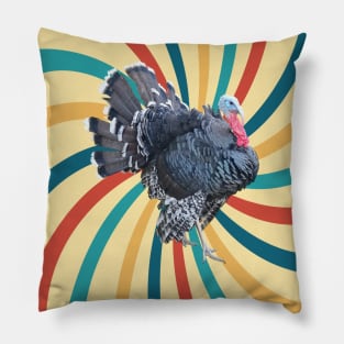 Turkey Huynosis Spiral rooster Hypnotic trance Pillow