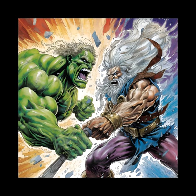 Hulk vs Thor by Drank