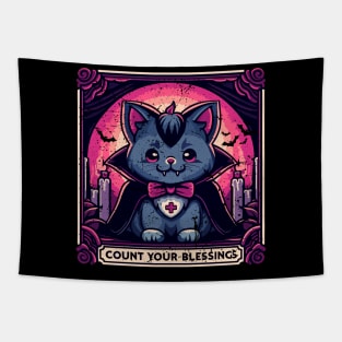 Neko vampire Count your blessings Tapestry