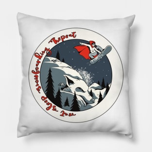 Fairy Snowborder Pillow