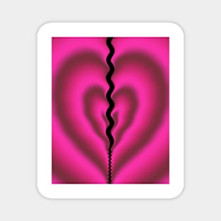 Pink Heart Image Magnet