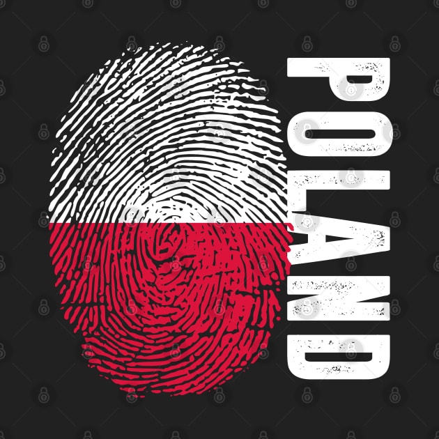 Poland Flag Fingerprint My Story DNA Polish by Your Culture & Merch