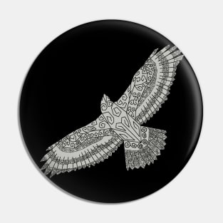 Paul's cancer support hawk grey Pin