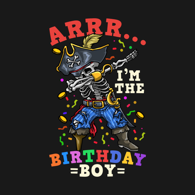 Birthday Boy Pirate Skeleton Dabbing by KAWAIITEE