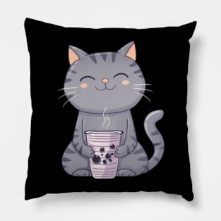 Cat's Boba Craze Pillow