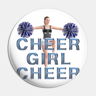 Cheer Girl Cheer Pin