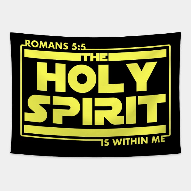 The Holy Spirit Is Within Me Bible Scripture Verse Christian Tapestry by sacredoriginals