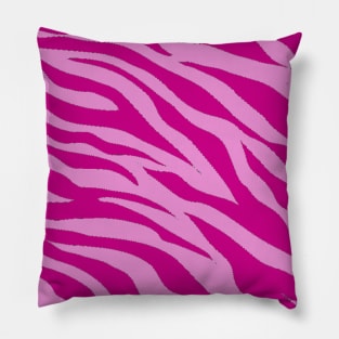 Tiger Print Two Toned Pink Pillow