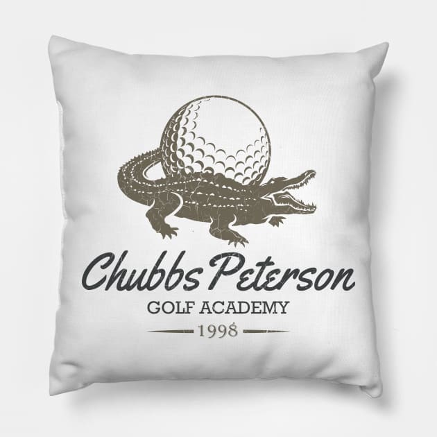 Chubbs Peterson Gold Academy Pillow by tvshirts