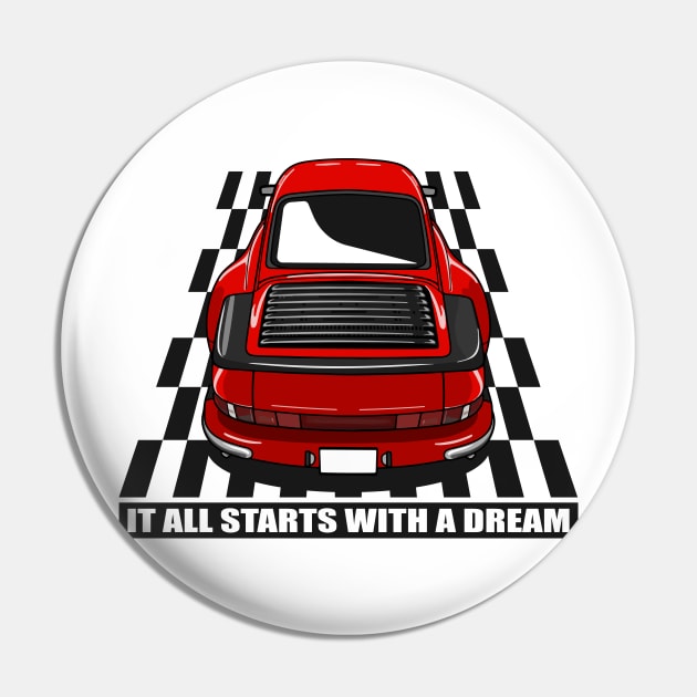 Porsche Dream Car Pin by HSDESIGNS