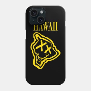 Grunge Heads Hawaii Happy Smiling 90's style Grunge Face X eyes Phone Case