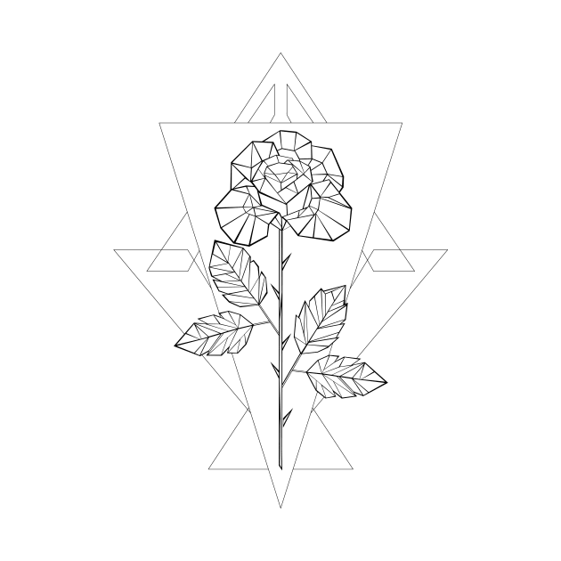 Polygonal Rose by Blackmoon9