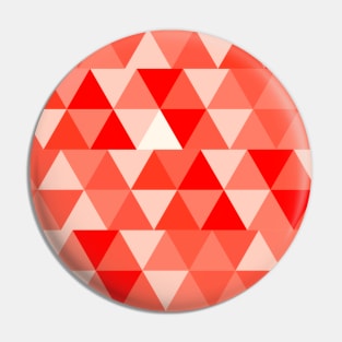 Abstract Red Triangle Art Pin