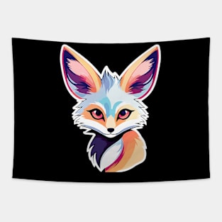 Fennec Fox Illustration Tapestry